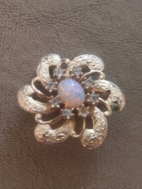 Vintage Golden Brooch
